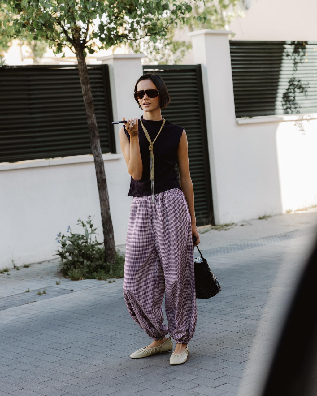 PANTALON BOMBACHO CUADROS VICHY
