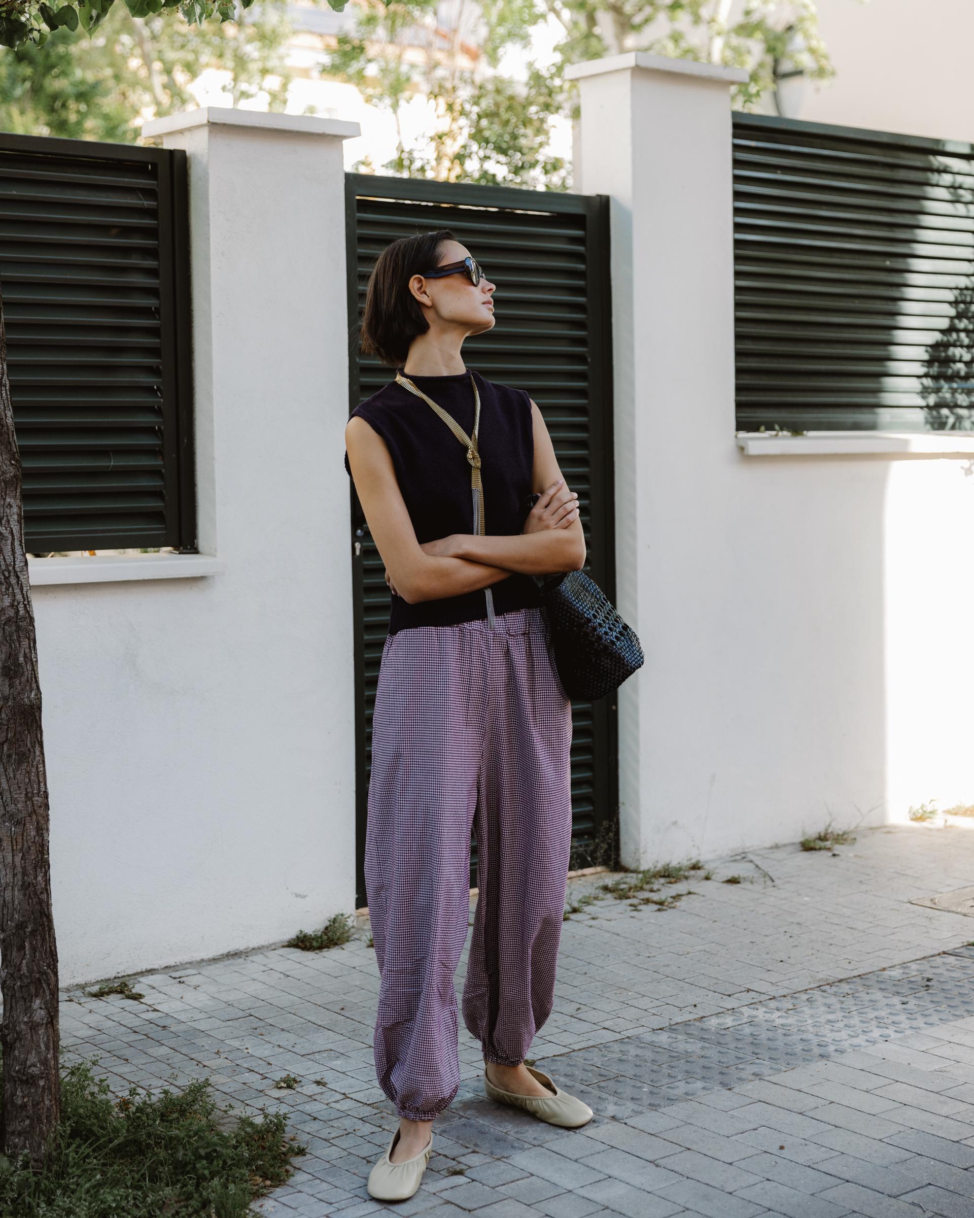PANTALON BOMBACHO CUADROS VICHY