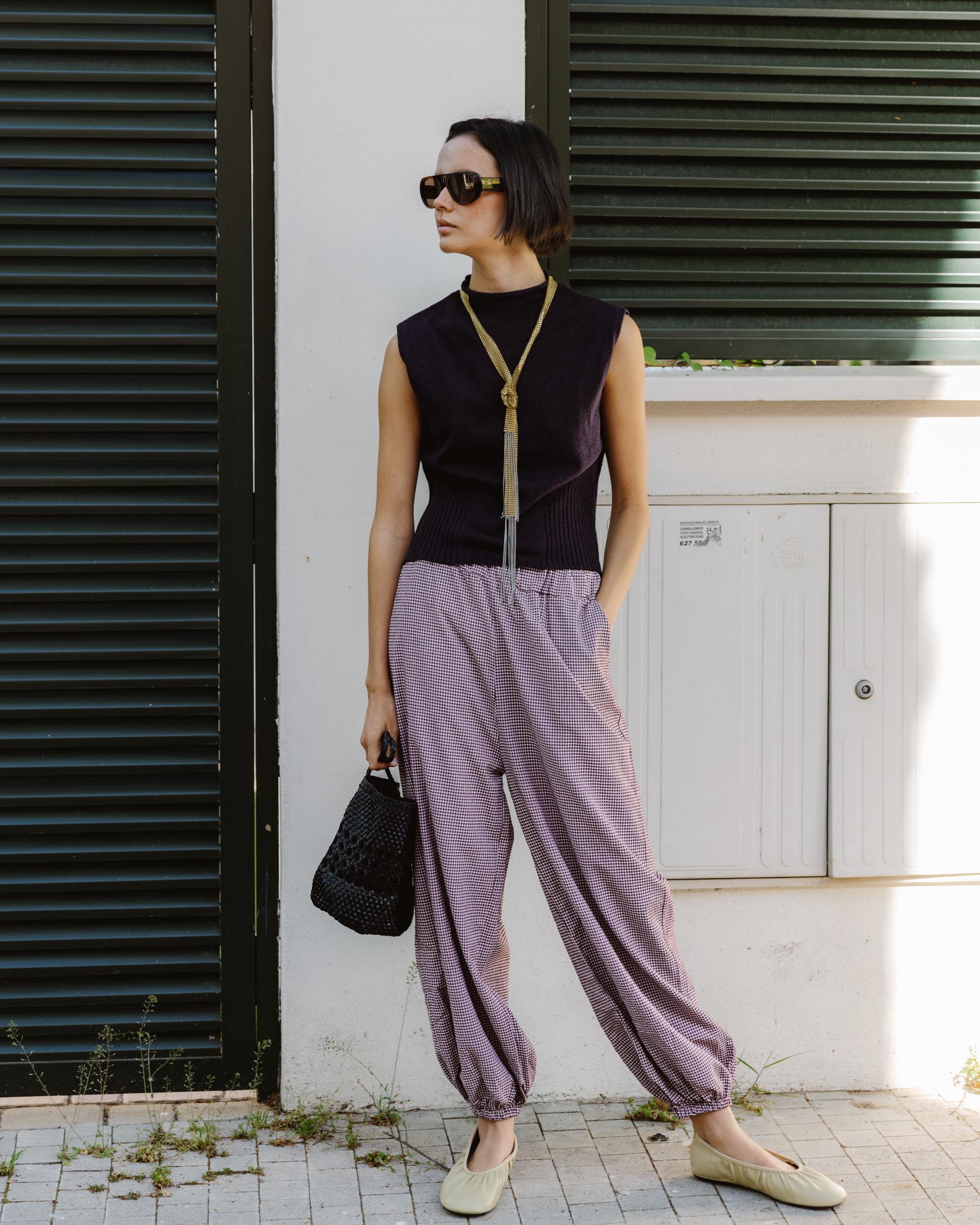 PANTALON BOMBACHO CUADROS VICHY