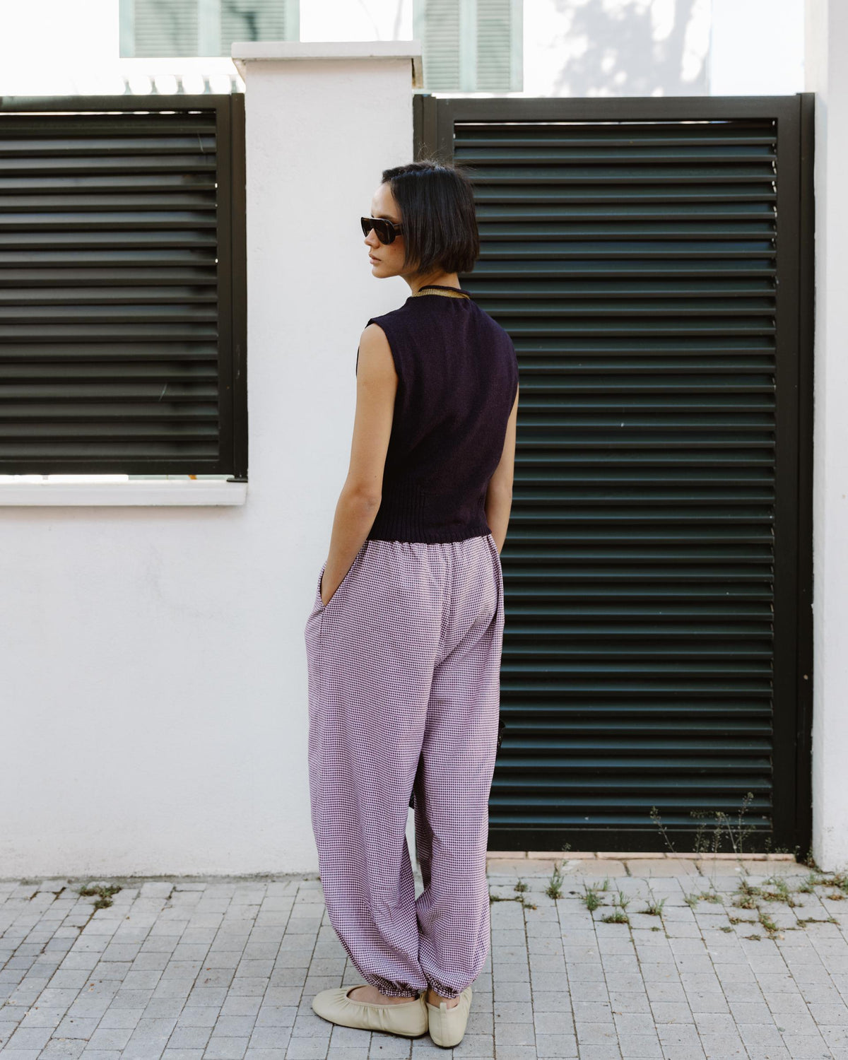 PANTALON BOMBACHO CUADROS VICHY