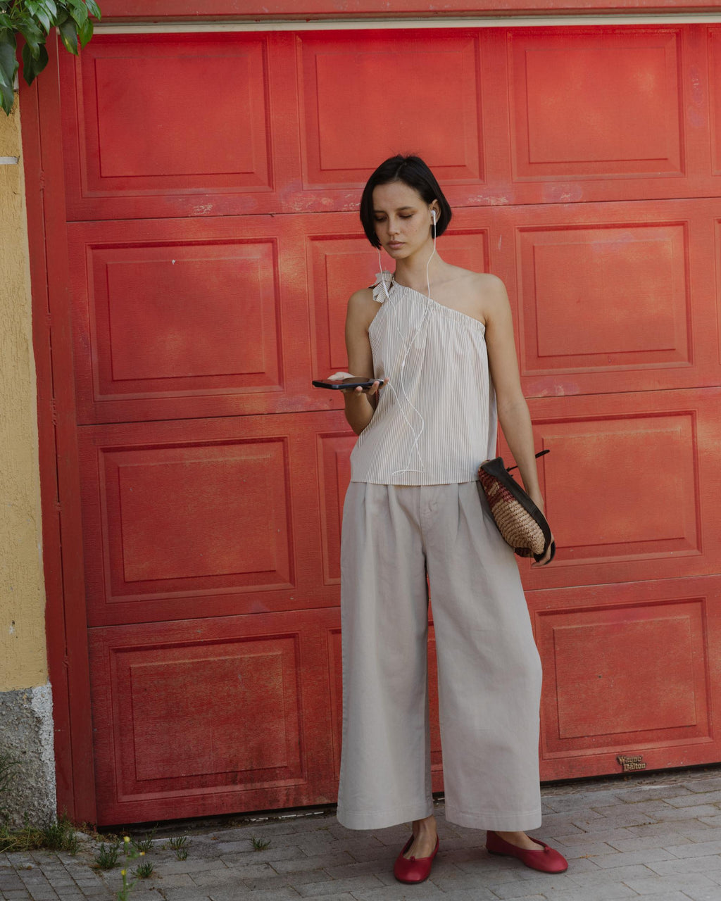 PANTALON WIDE LEG PINZAS