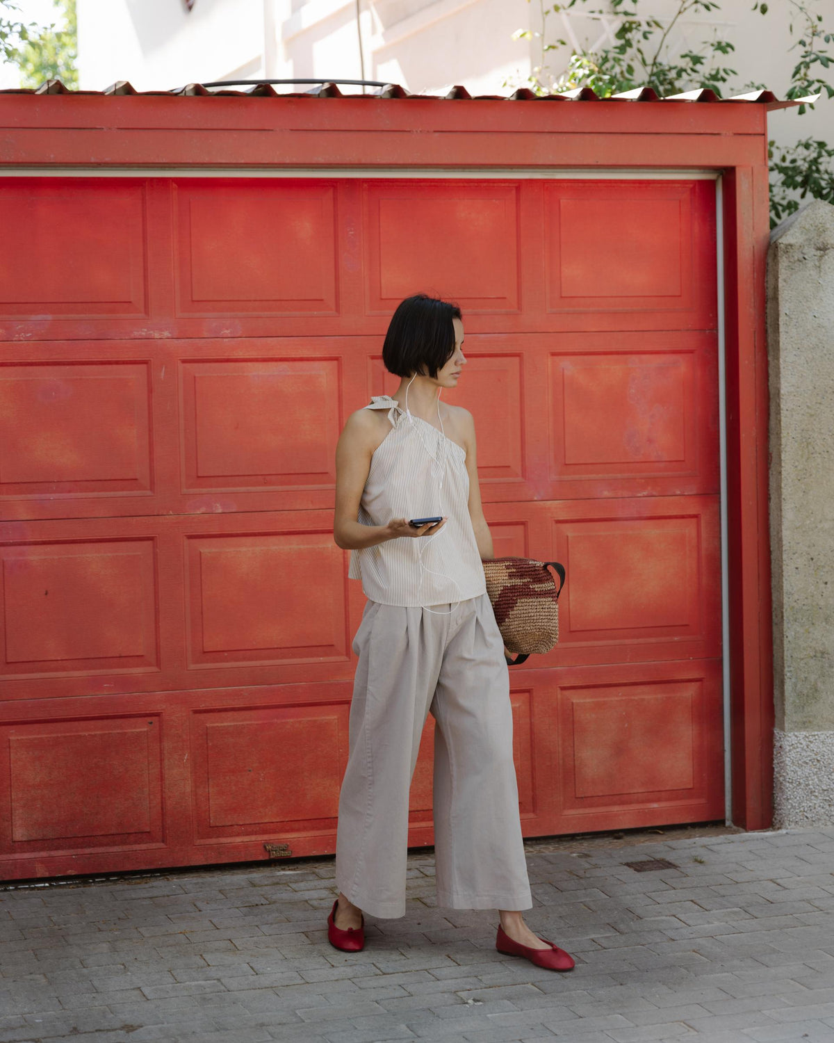 PANTALON WIDE LEG PINZAS