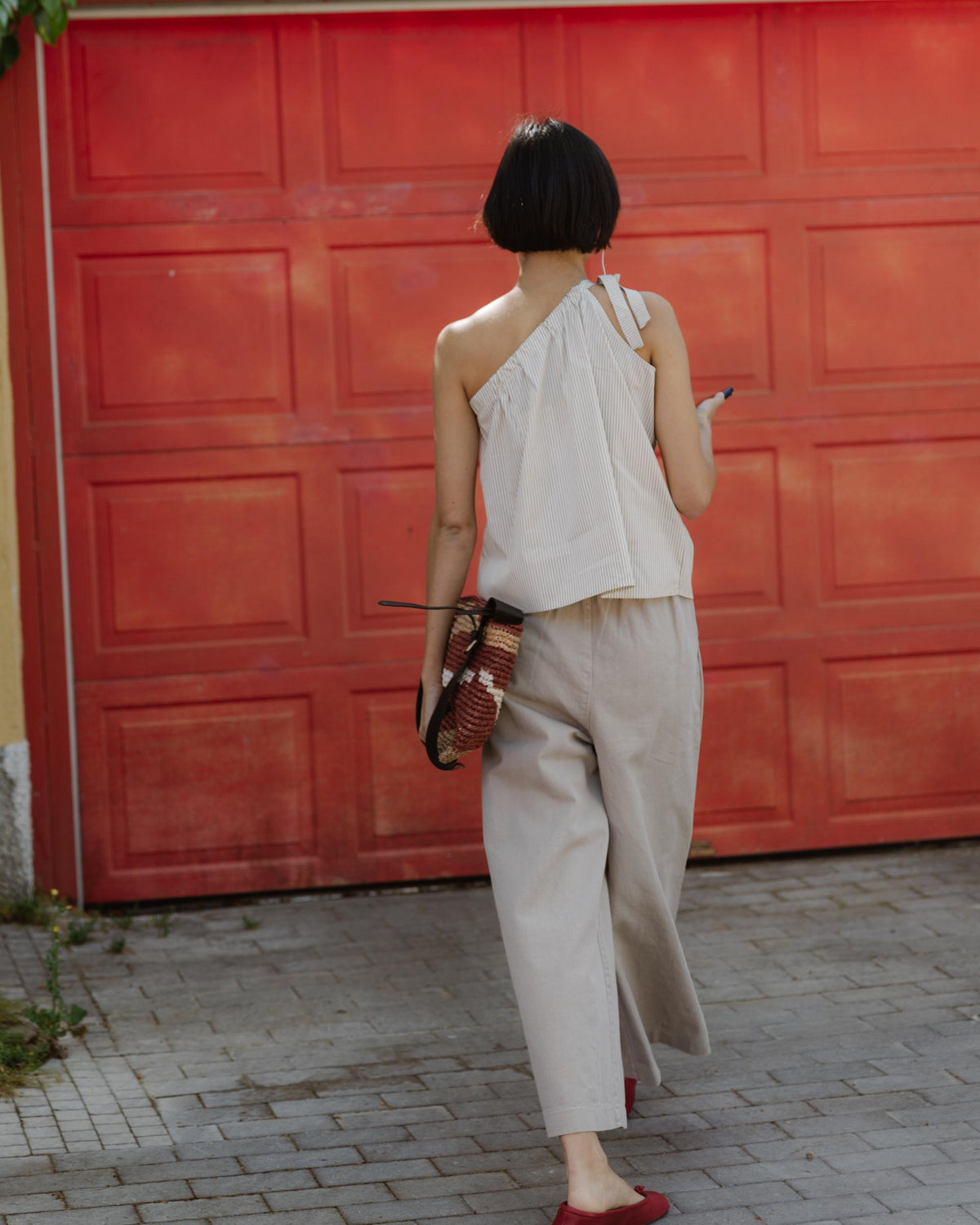 PANTALON WIDE LEG PINZAS