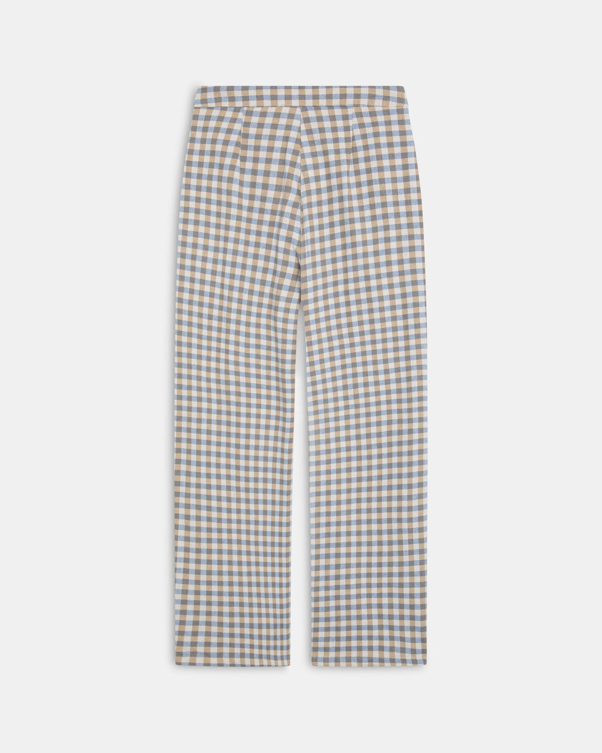 PANTALON WIDE LEG PINZAS CUADROS VICHY