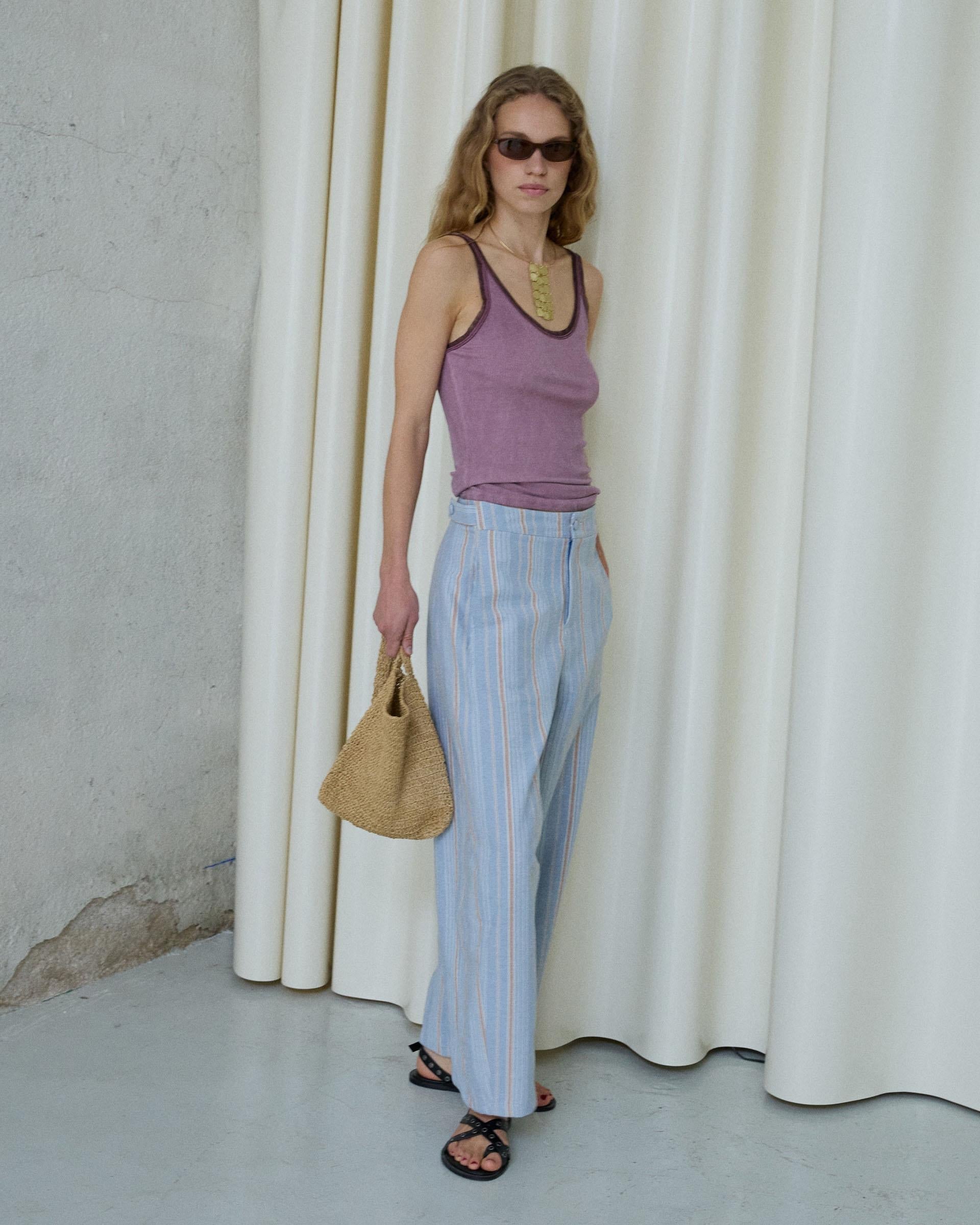 PANTALON BALLOON BOLSILLOS LATERALES RAYAS