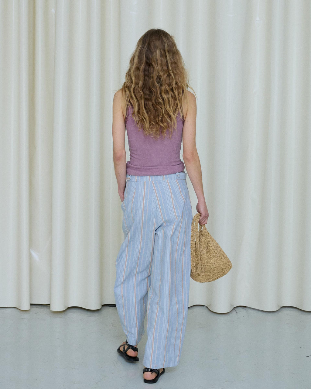 PANTALON BALLOON BOLSILLOS LATERALES RAYAS