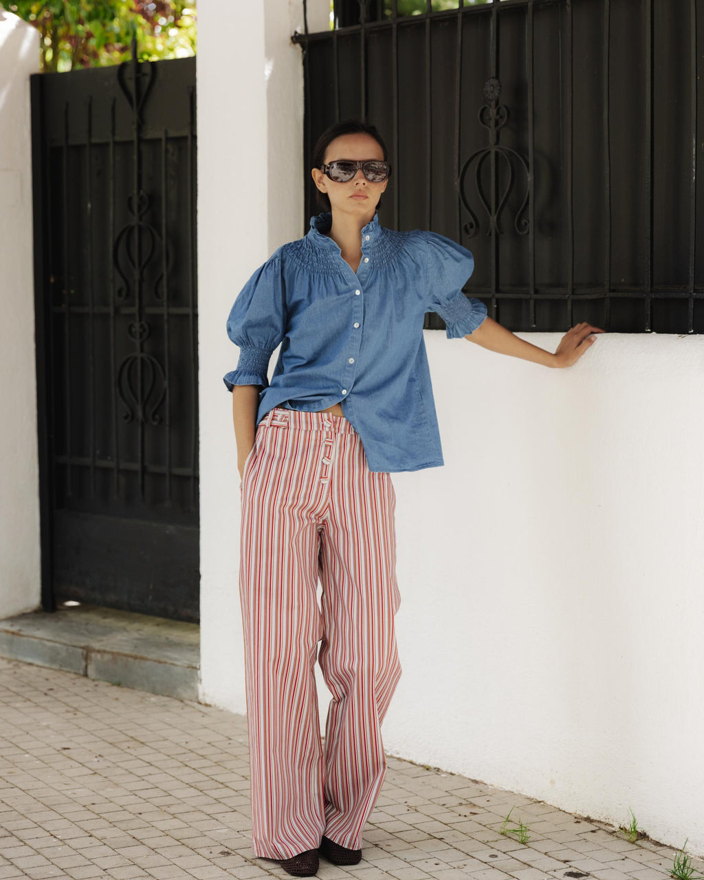 PANTALON RAYAS BOTONES