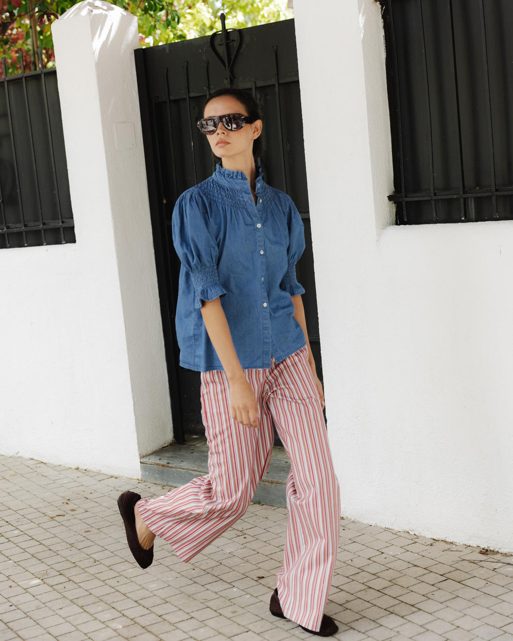 PANTALON RAYAS BOTONES