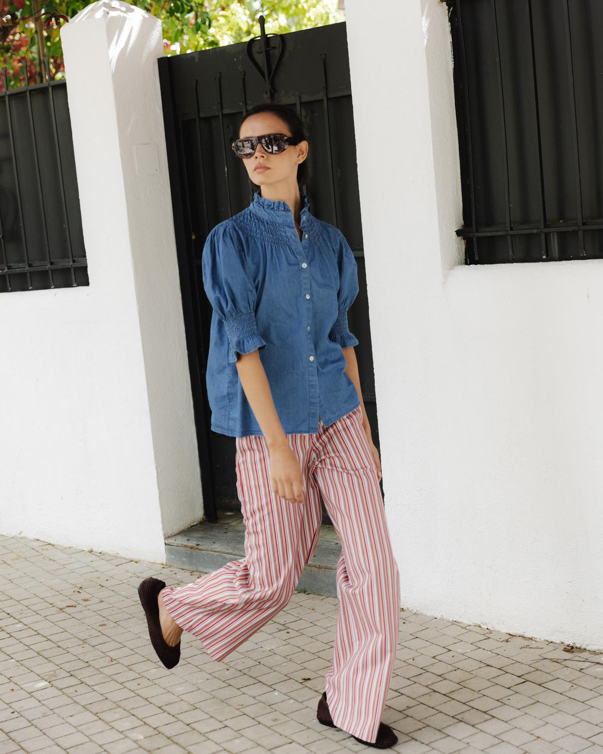 PANTALON RAYAS BOTONES