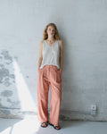 PANTALON WIDE LEG PINZAS RAYAS