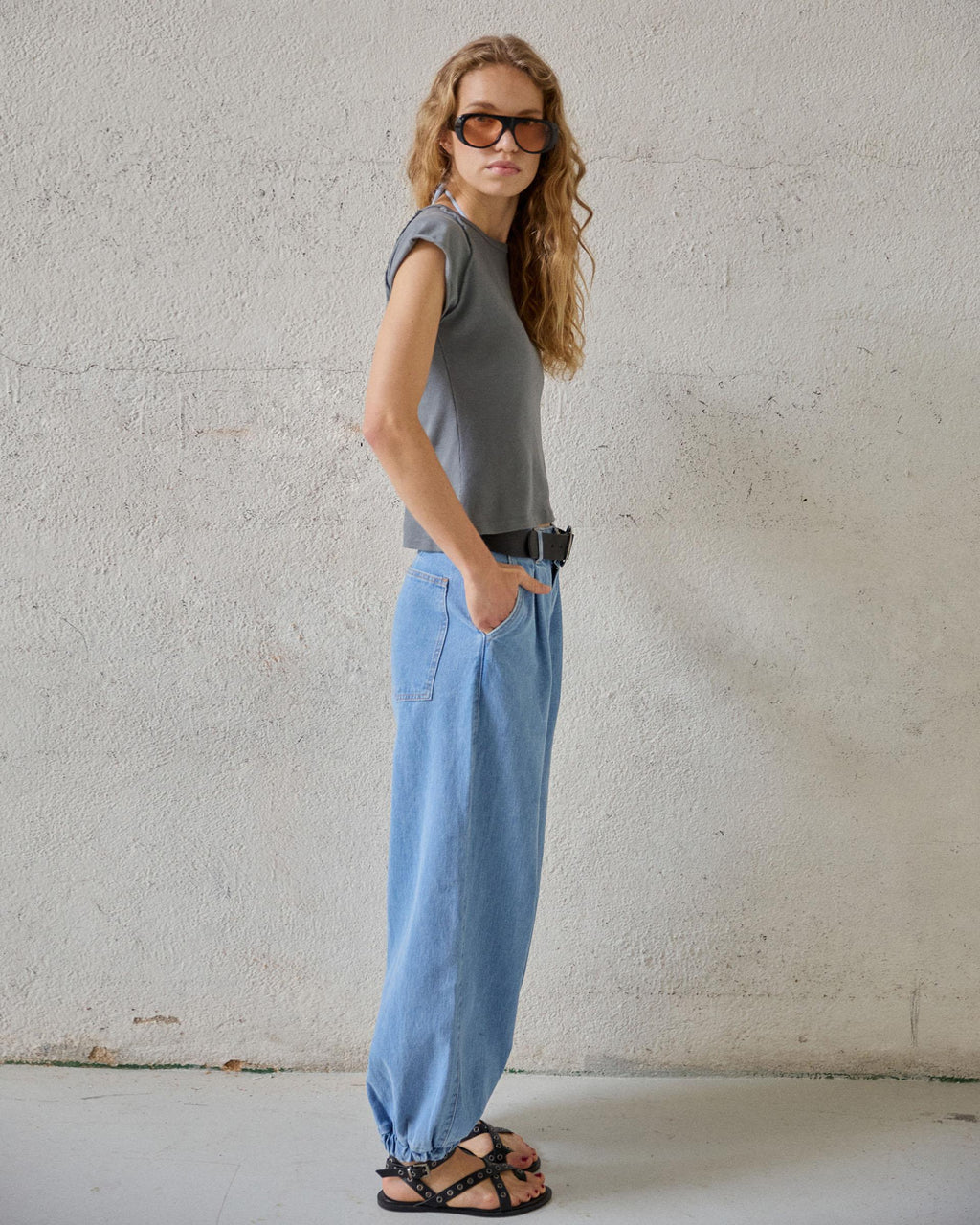 JEANS BOMBACHO PINZAS