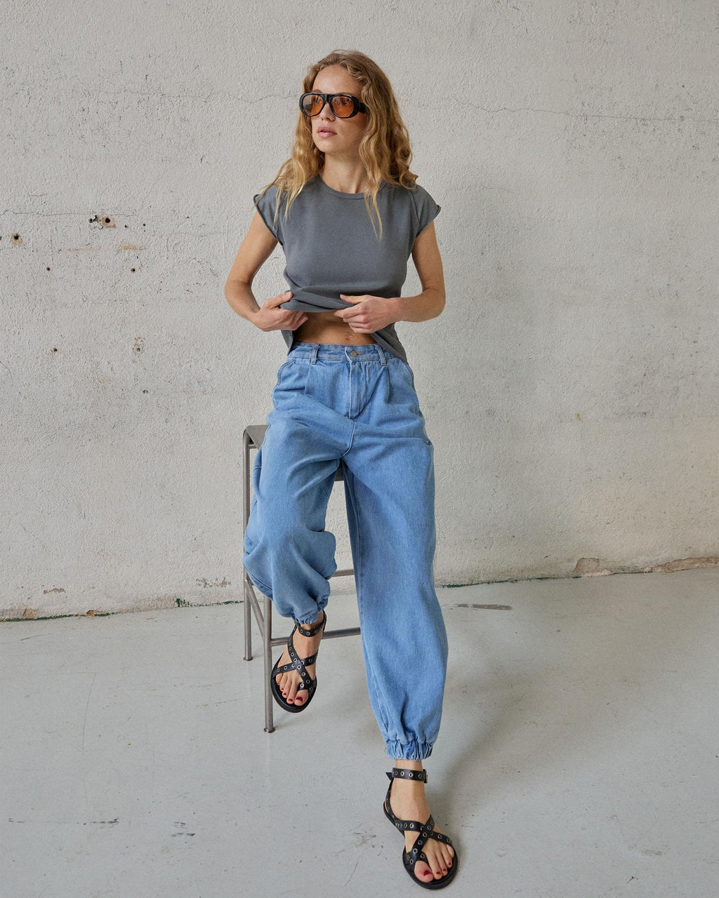 JEANS BOMBACHO PINZAS