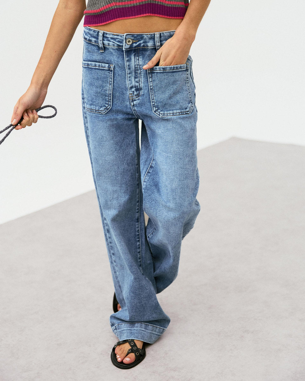 JEANS STRAIGHT BOLSILLOS PLASTON
