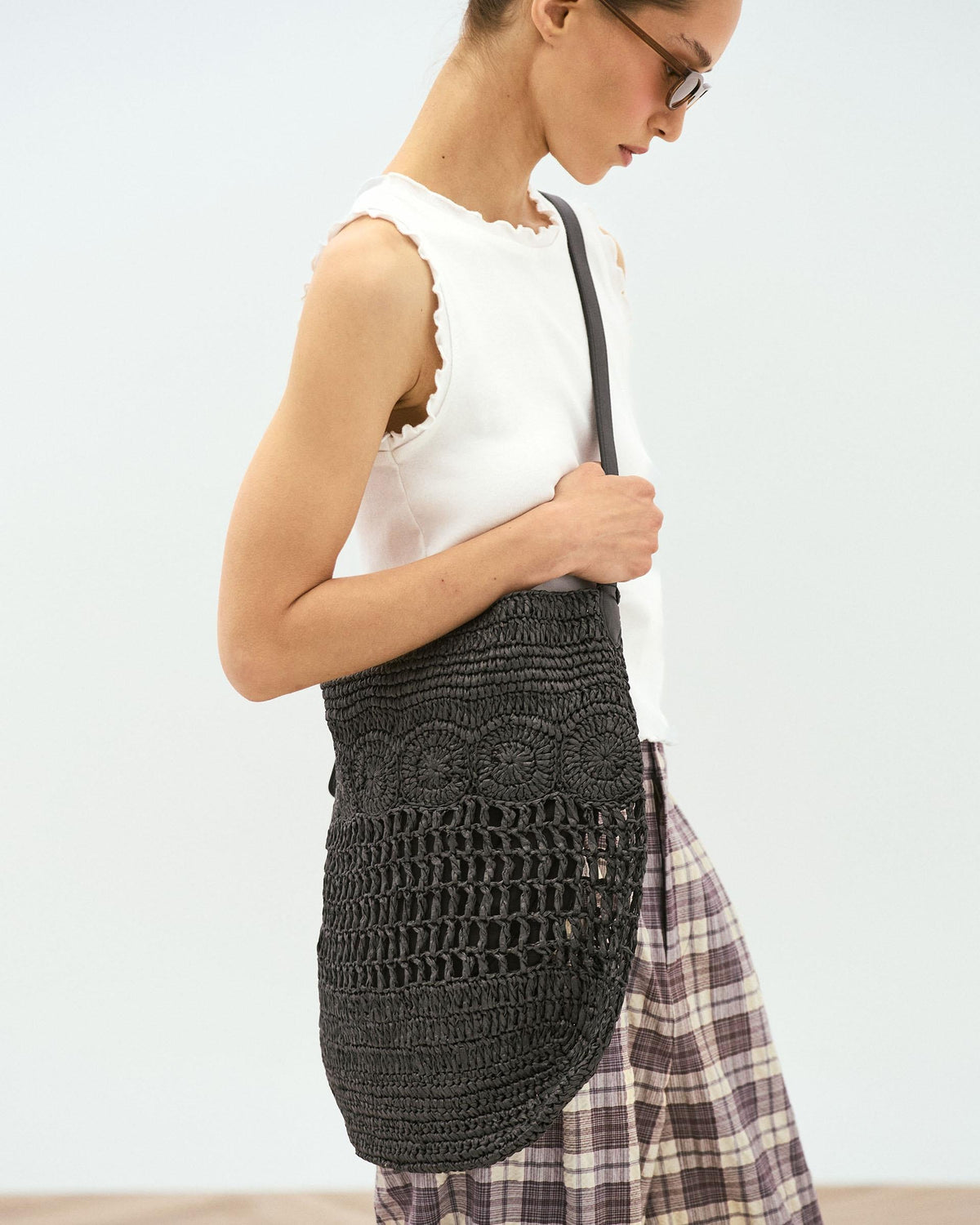 BOLSO HOMBRO RAFIA TROQUELADOS