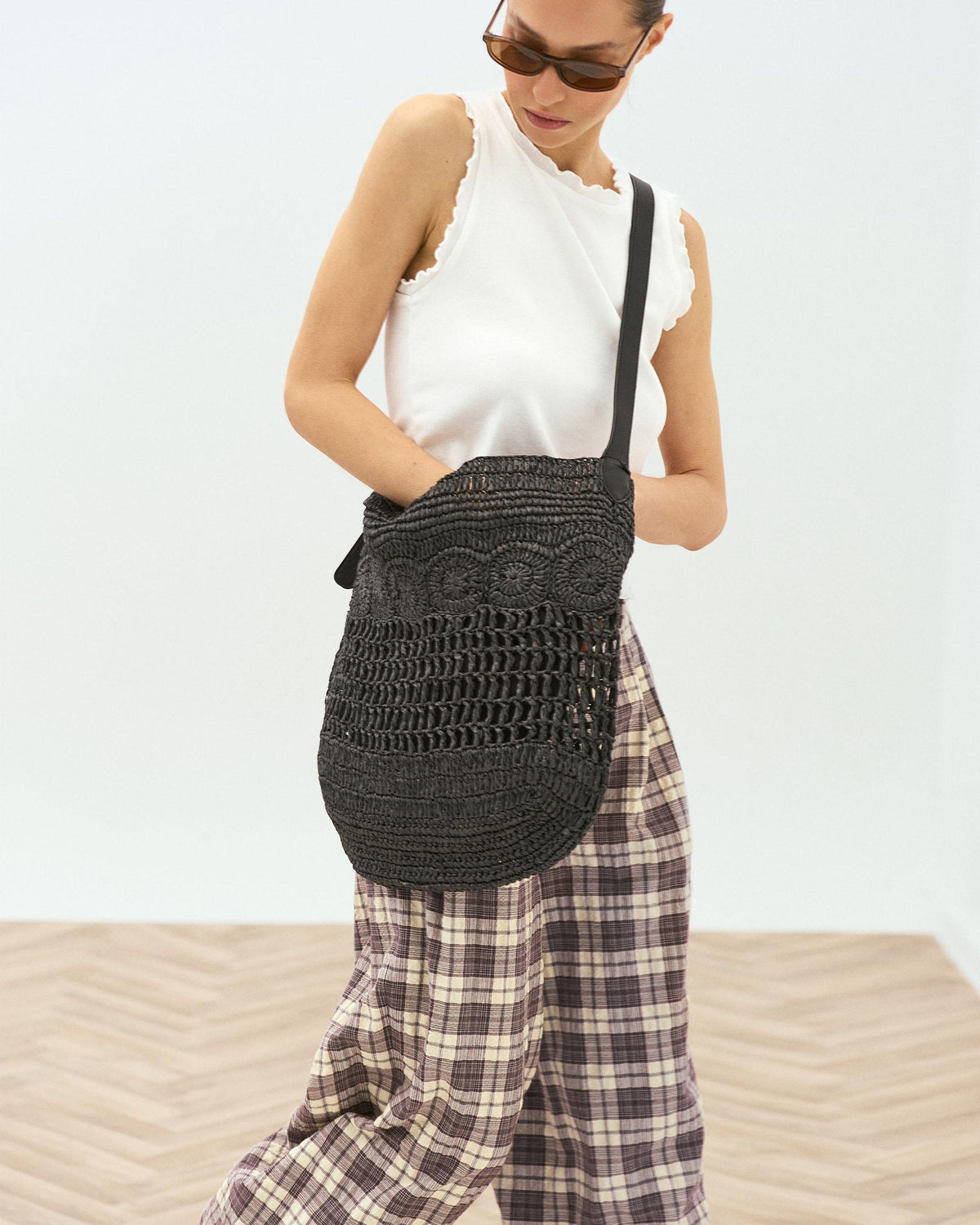 BOLSO HOMBRO RAFIA TROQUELADOS