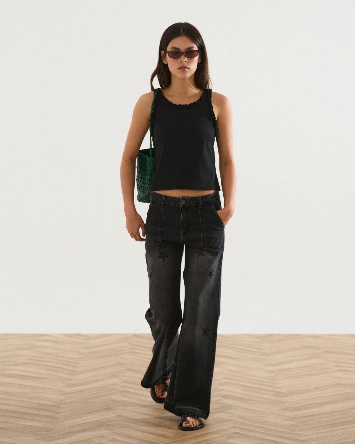 JEANS WORKER ESTRELLAS BRILLOS