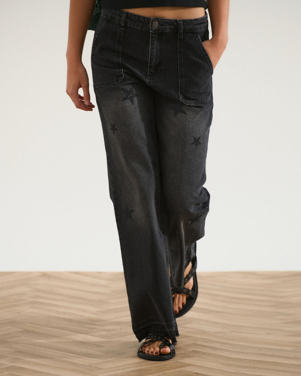 JEANS WORKER ESTRELLAS BRILLOS