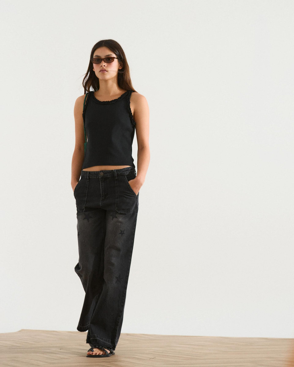 JEANS WORKER ESTRELLAS BRILLOS
