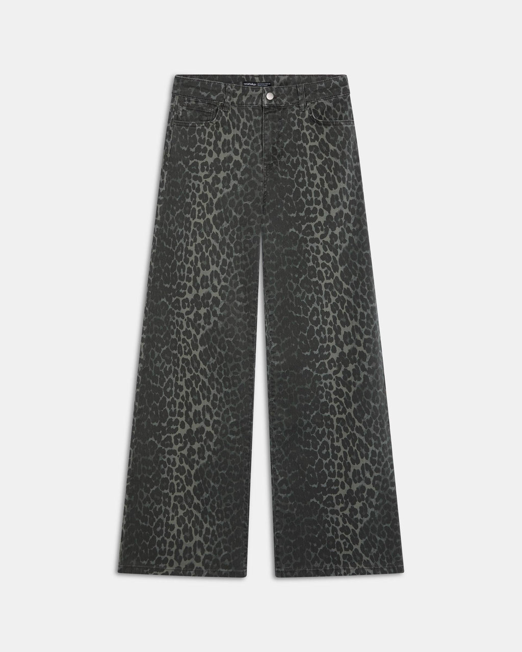 JEANS WIDE LEG ANIMAL PRINT
