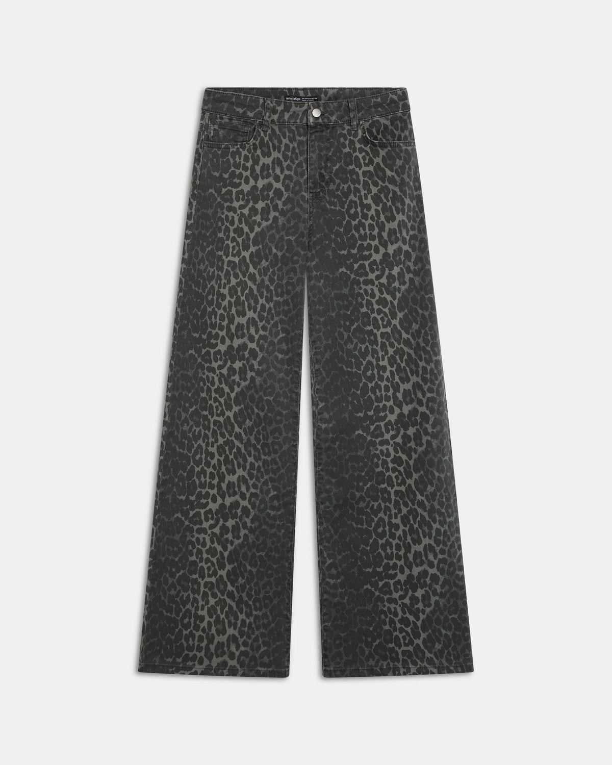 JEANS WIDE LEG ANIMAL PRINT