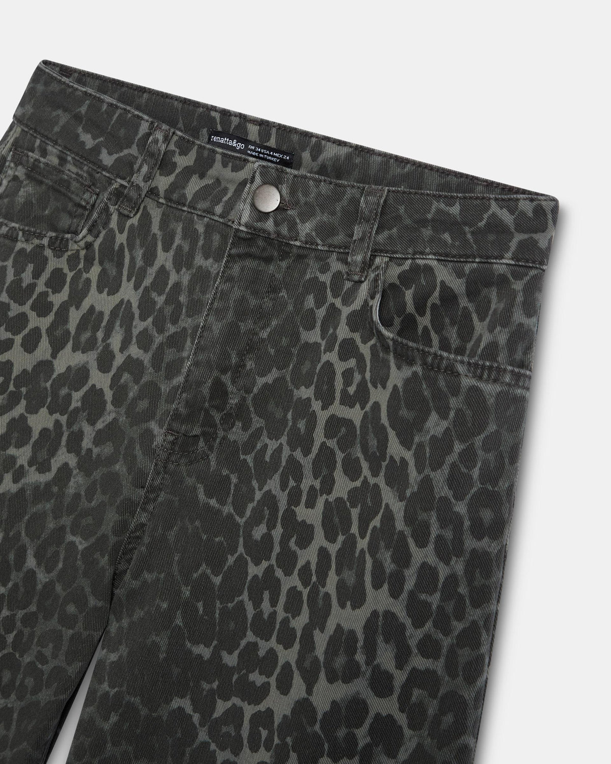 JEANS WIDE LEG ANIMAL PRINT