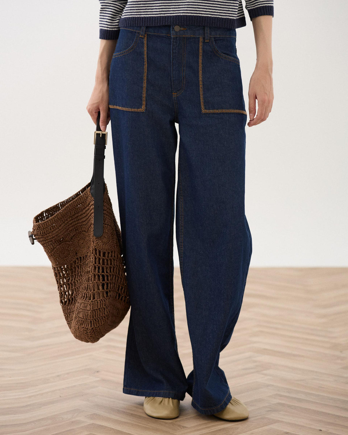 JEANS BOLSILLOS PESPUNTES CONTRASTE