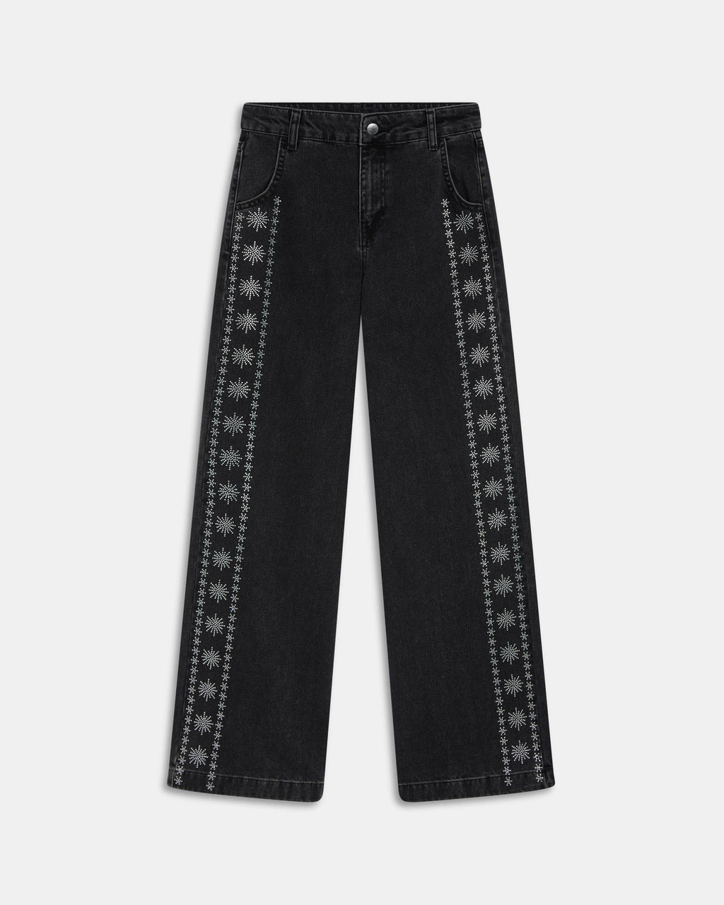 JEANS BRILLOS LATERALES