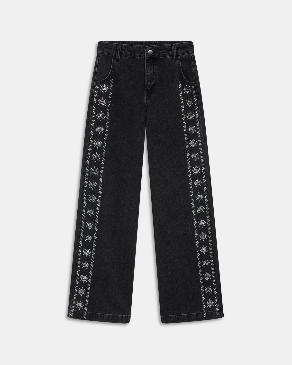 JEANS BRILLOS LATERALES