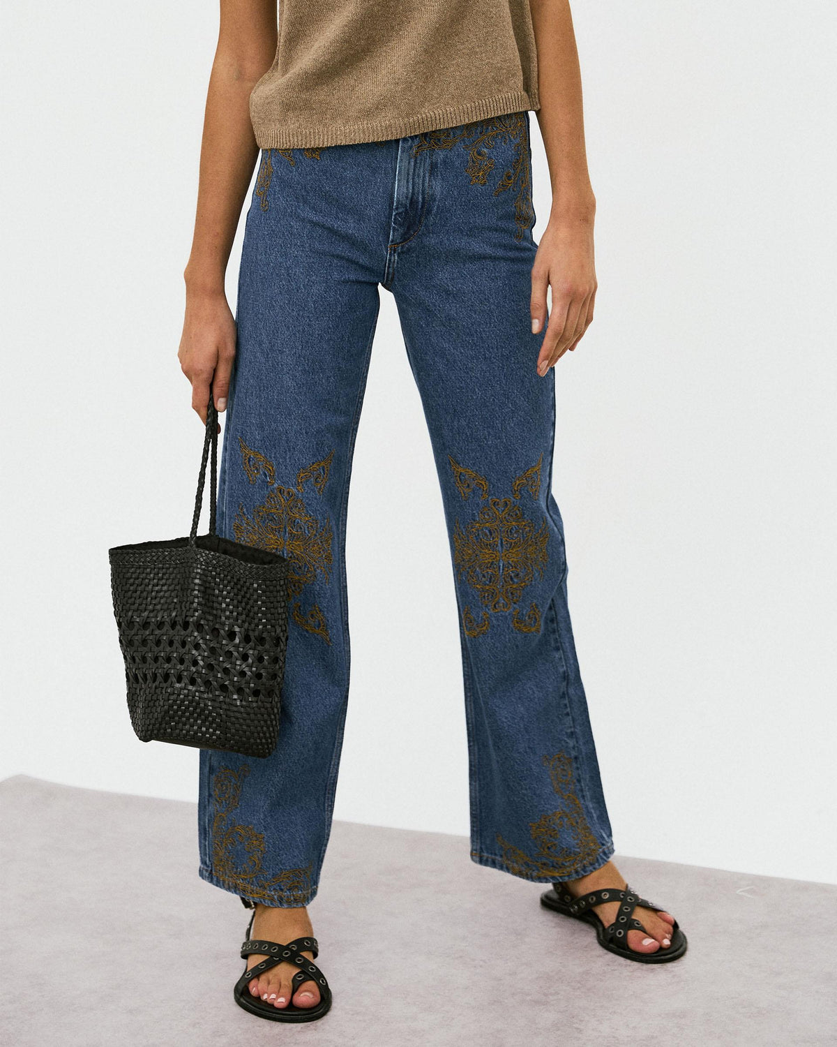 JEANS BORDADOS ETNICOS