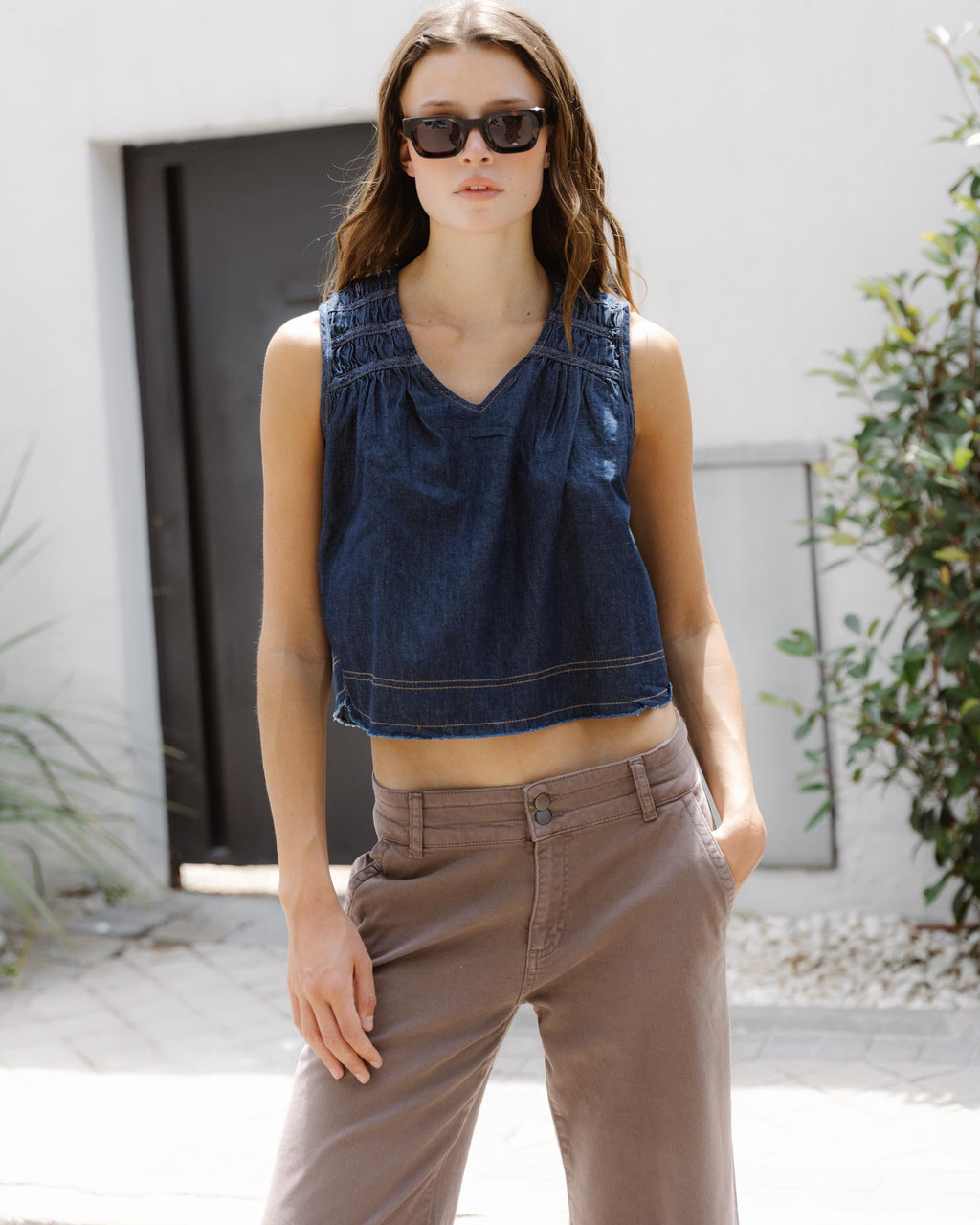 TOP GOMAS DENIM