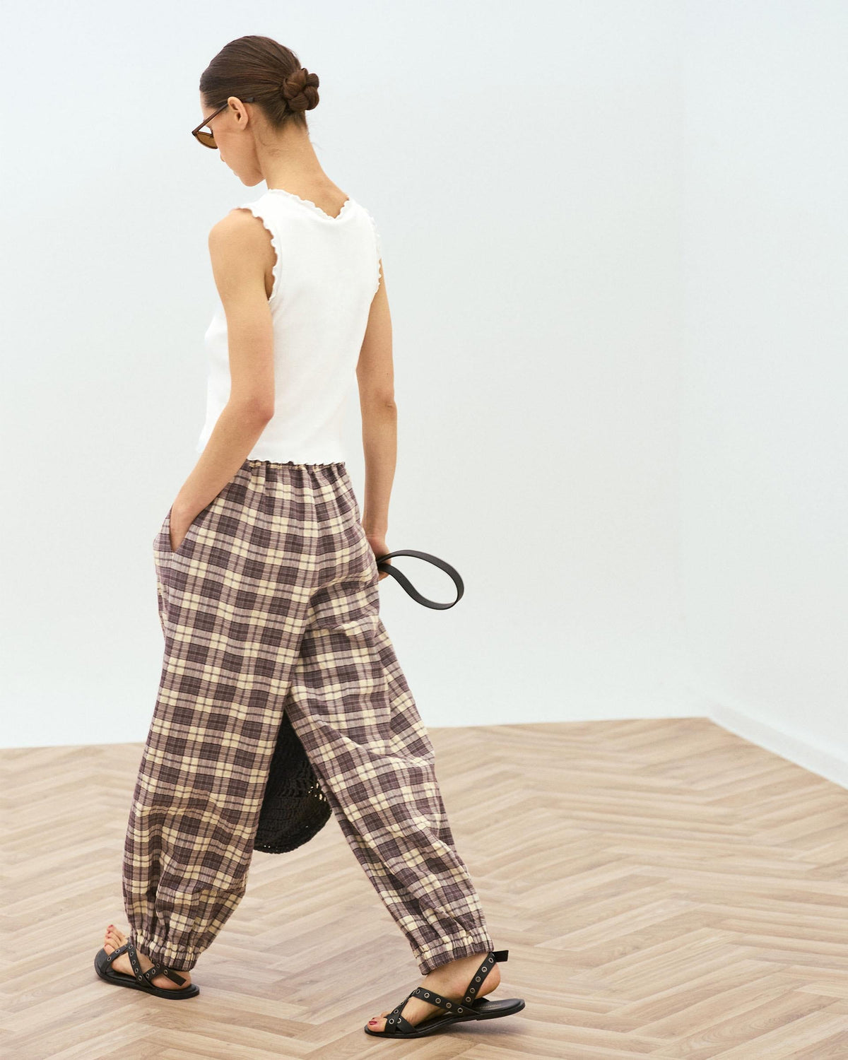 PANTALÓN BOMBACHO CUADROS