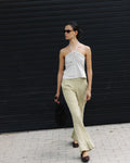 PANTALON CUADROS VOLANTE BAJO