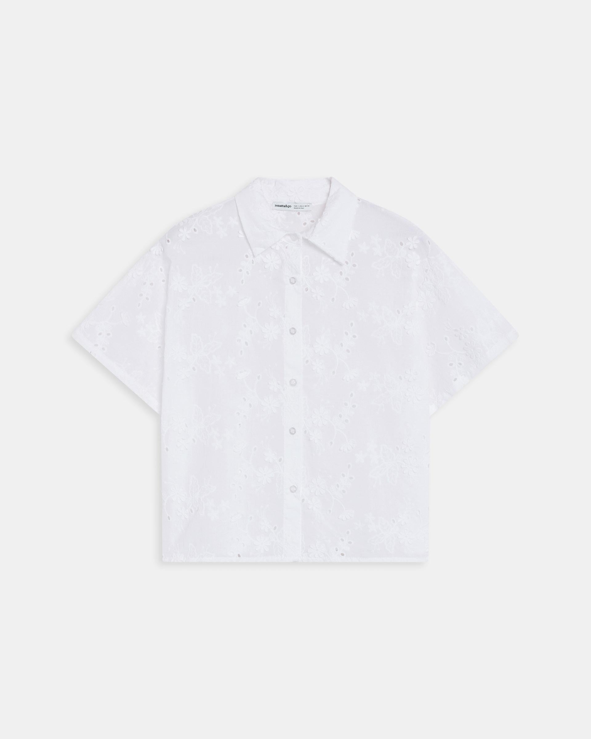 CAMISA MANGA CORTA TROQUELADOS