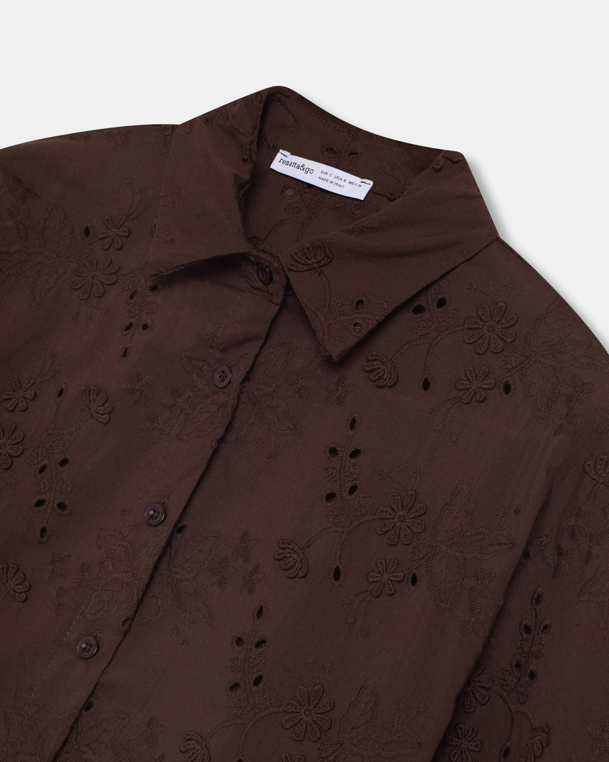 CAMISA MANGA CORTA TROQUELADOS