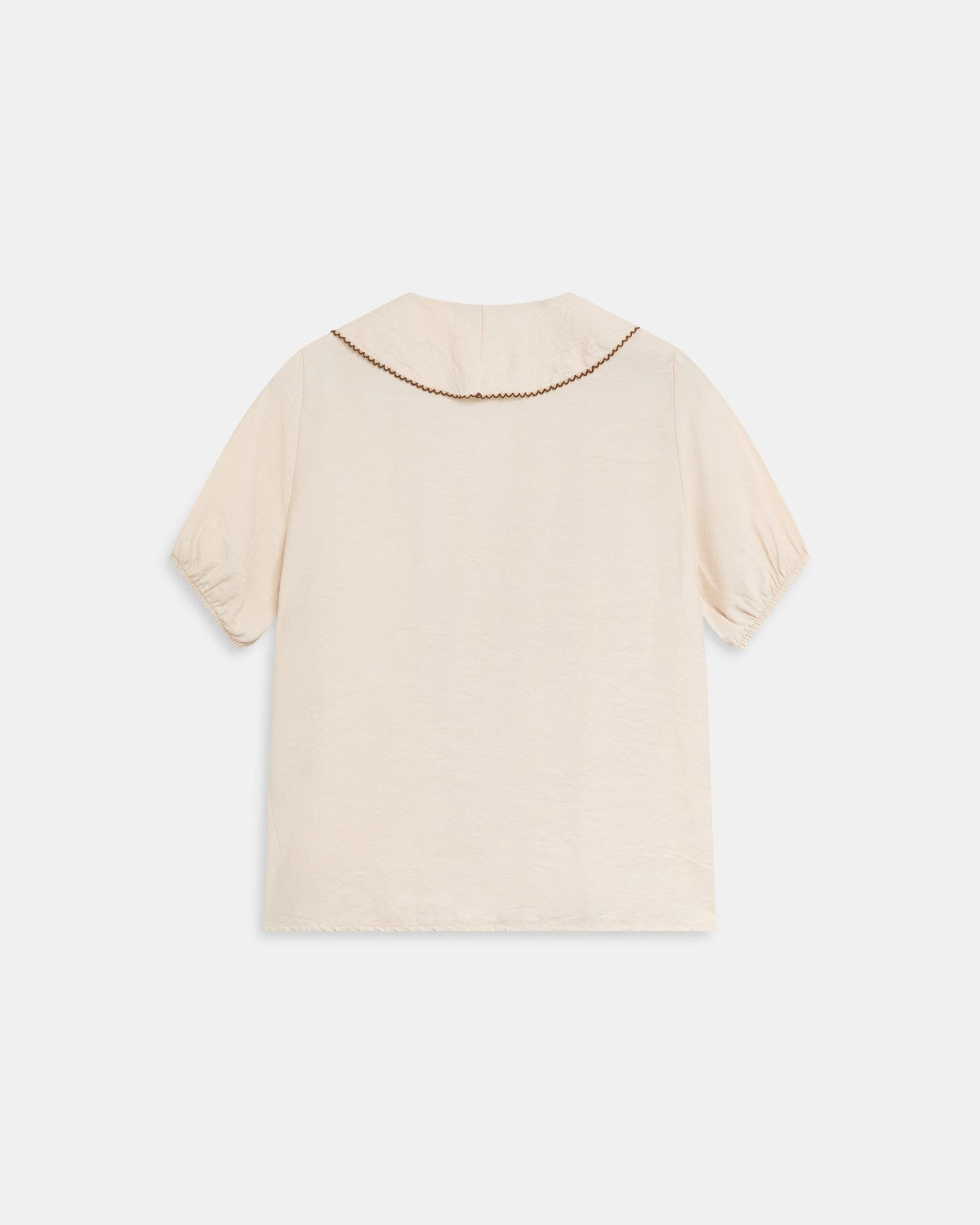 BLUSA VOLANTES DELANTEROS VIVO CONTRASTE
