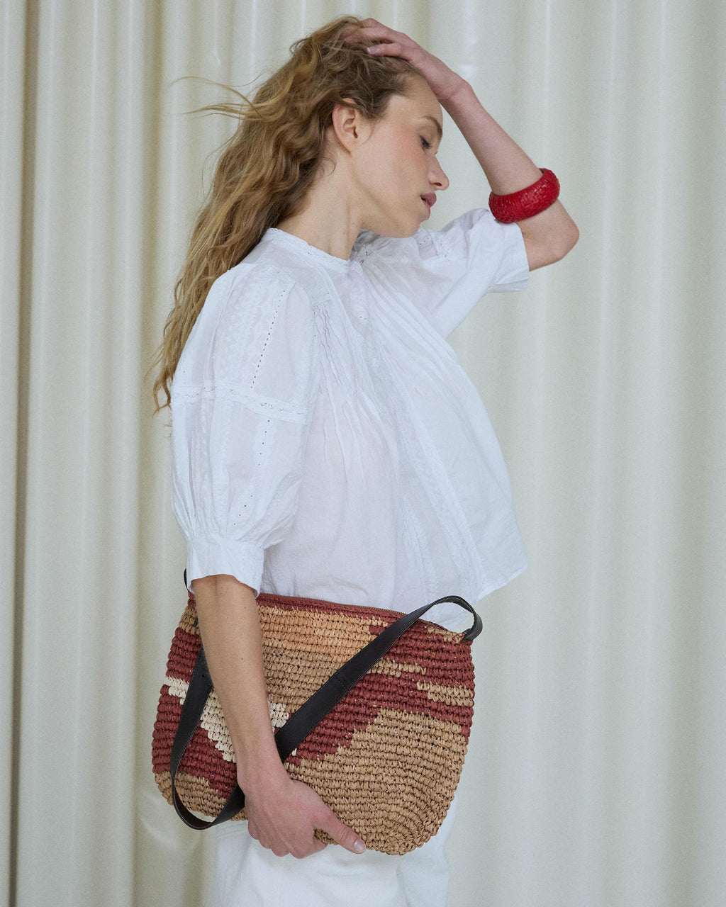 BLUSA MANGA FRANCESA PUNTILLAS JARETAS