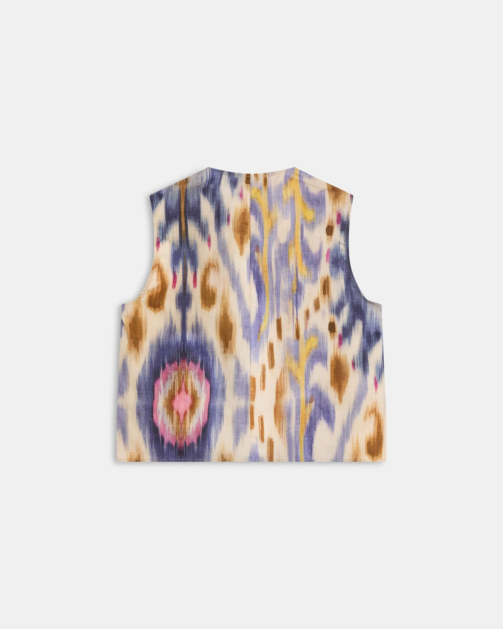 CHALECO BOTONES LATERALES ETNICO TYE DYE