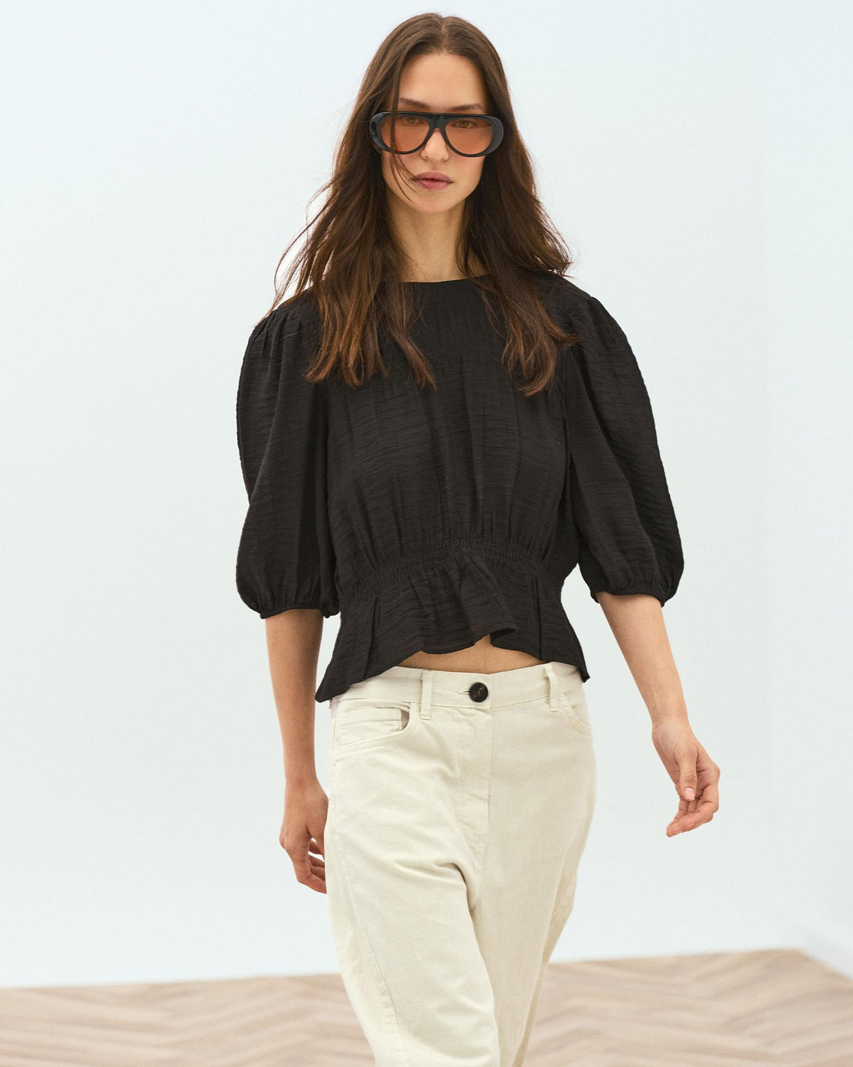 BLUSA GOMAS MANGA FRANCESA
