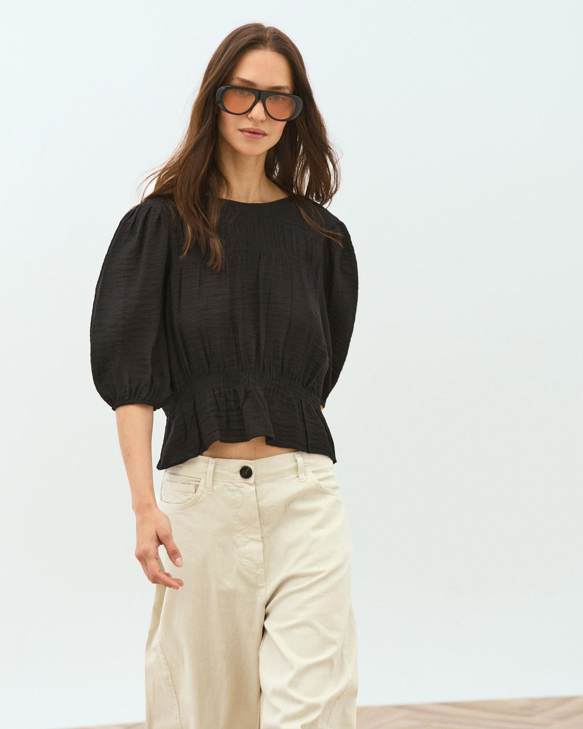 BLUSA GOMAS MANGA FRANCESA