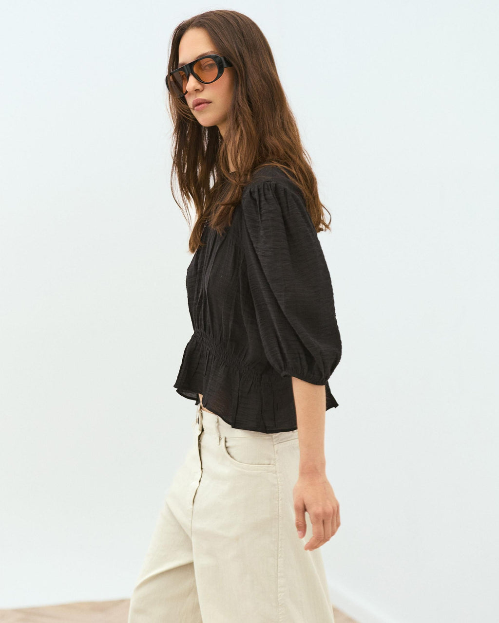 BLUSA GOMAS MANGA FRANCESA