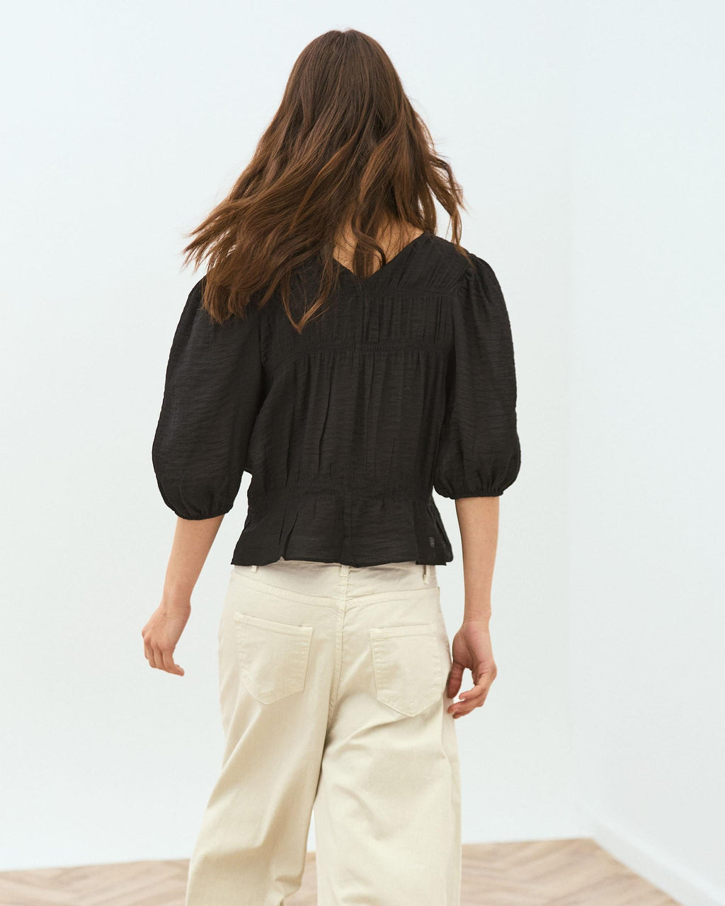 BLUSA GOMAS MANGA FRANCESA