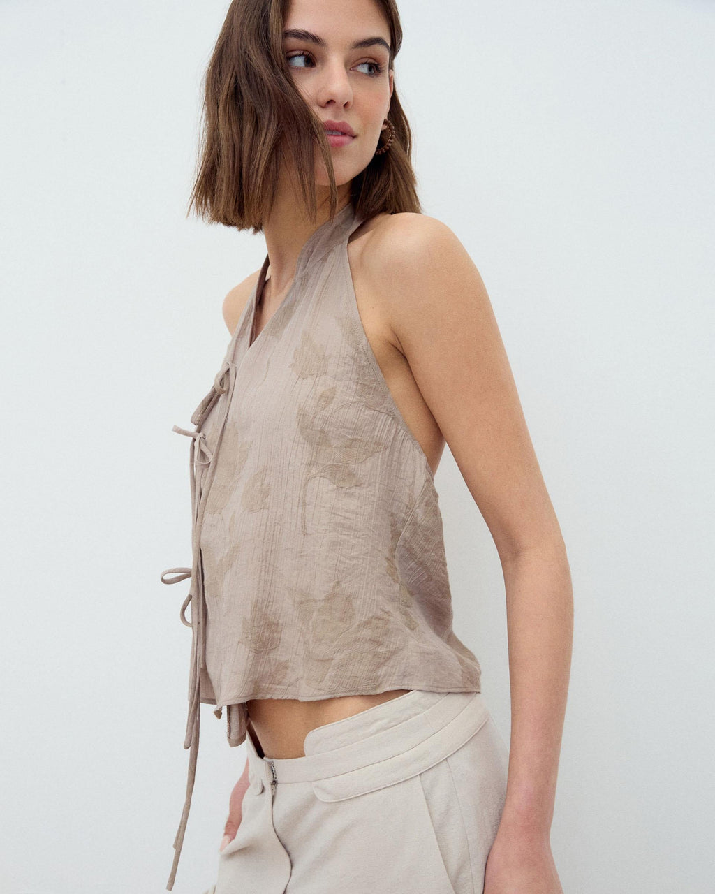 TOP HALTER LAZADAS ESTAMPADO