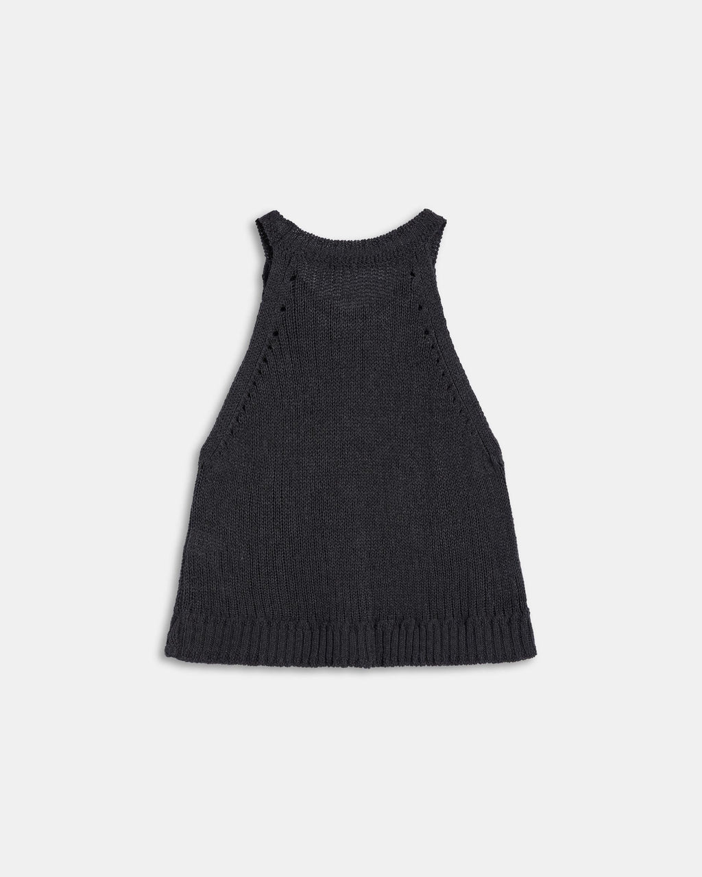 TOP PUNTO SIN MANGAS CUELLO REDONDO RIB