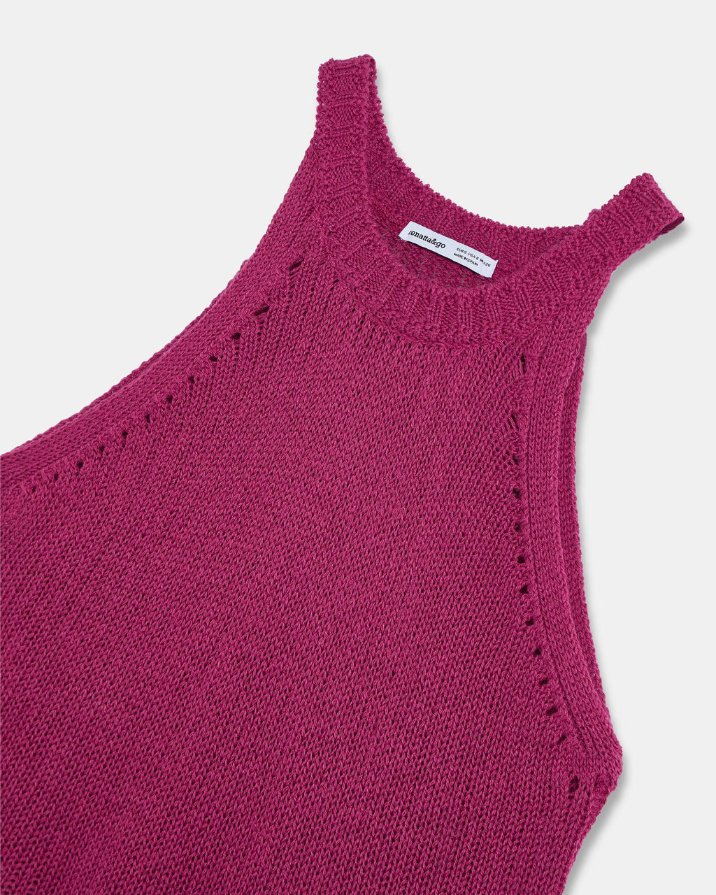 TOP PUNTO SIN MANGAS CUELLO REDONDO RIB