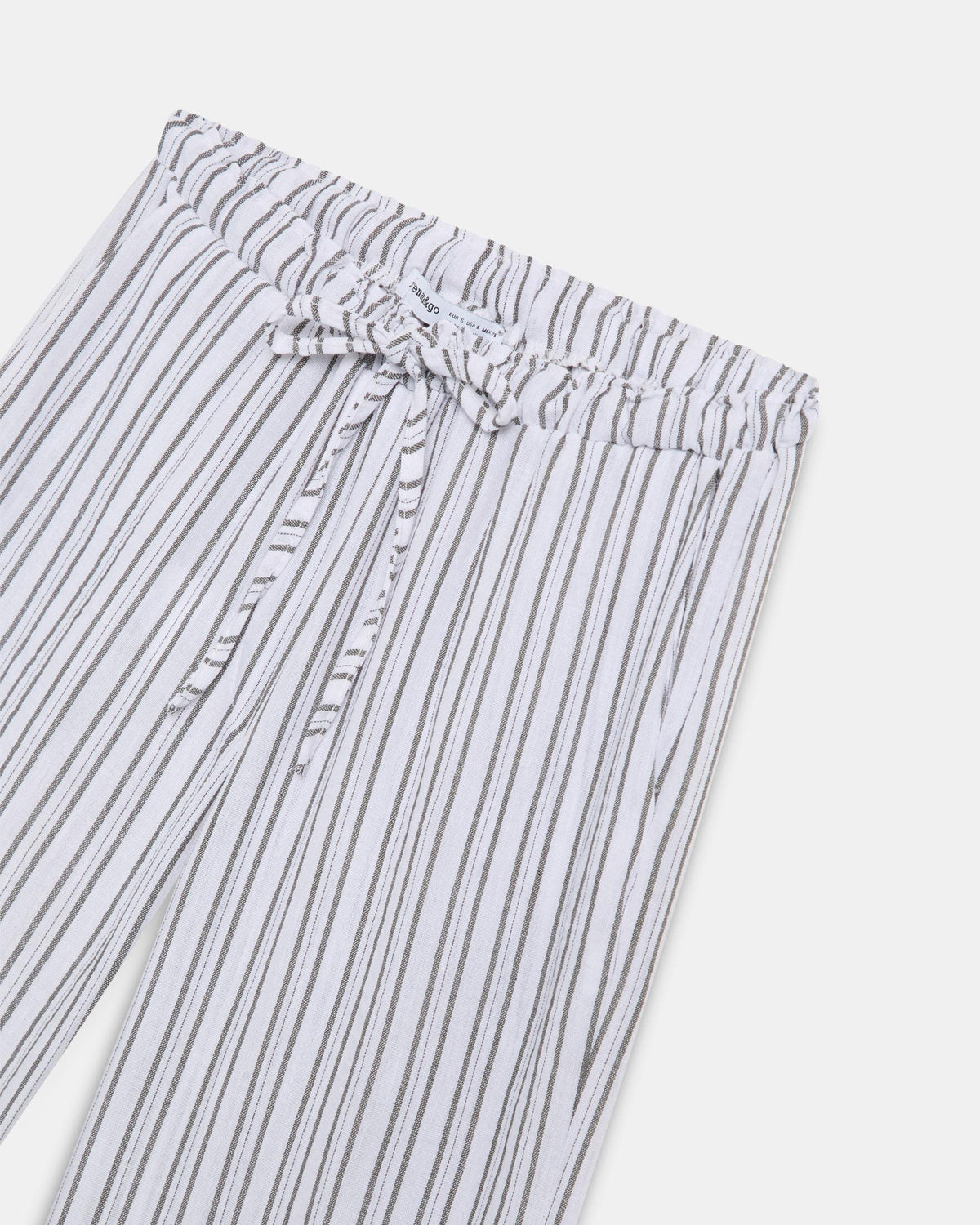 PANTALÓN FLUIDO RAYAS CINTURILLA LAZADA