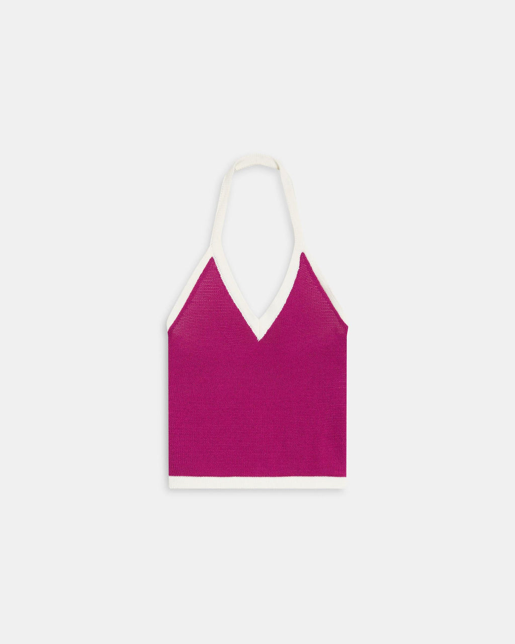 TOP PUNTO HALTER CONTRASTE