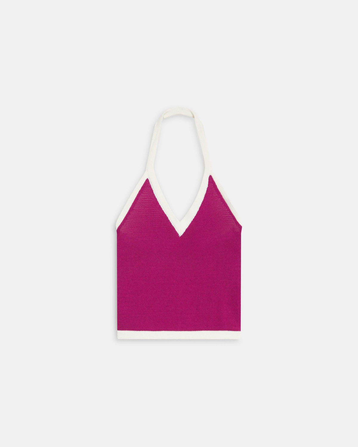 TOP PUNTO HALTER CONTRASTE