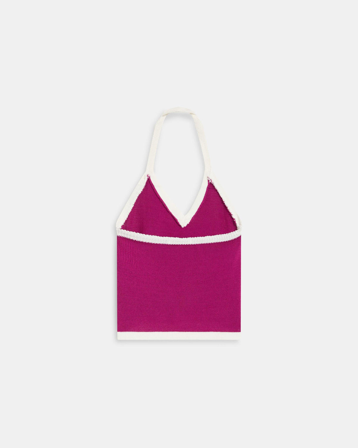 TOP PUNTO HALTER CONTRASTE