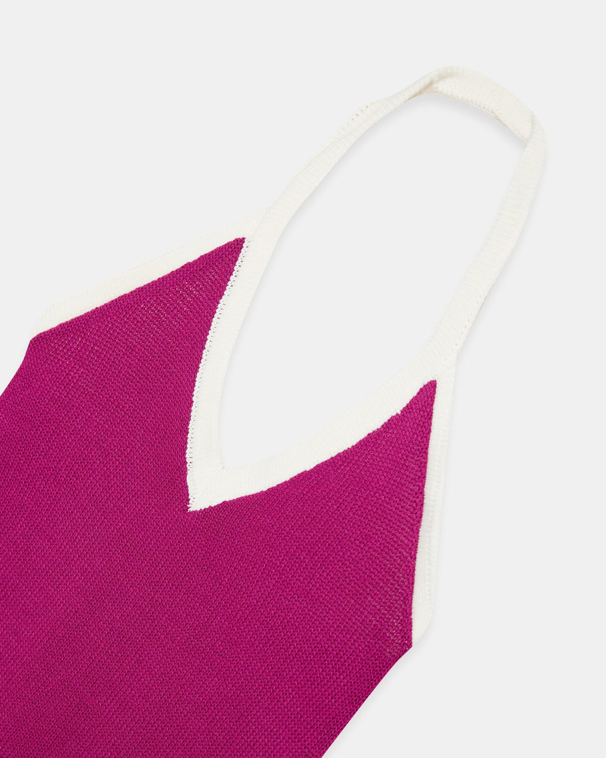 TOP PUNTO HALTER CONTRASTE