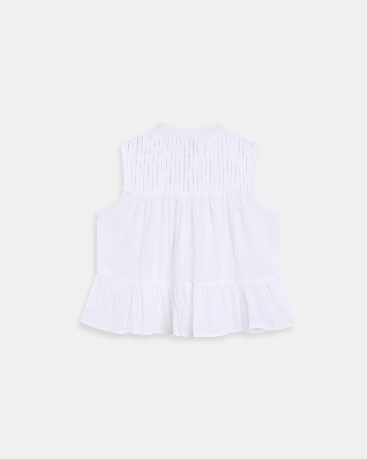 BLUSA SIN MANGAS ALAMARES